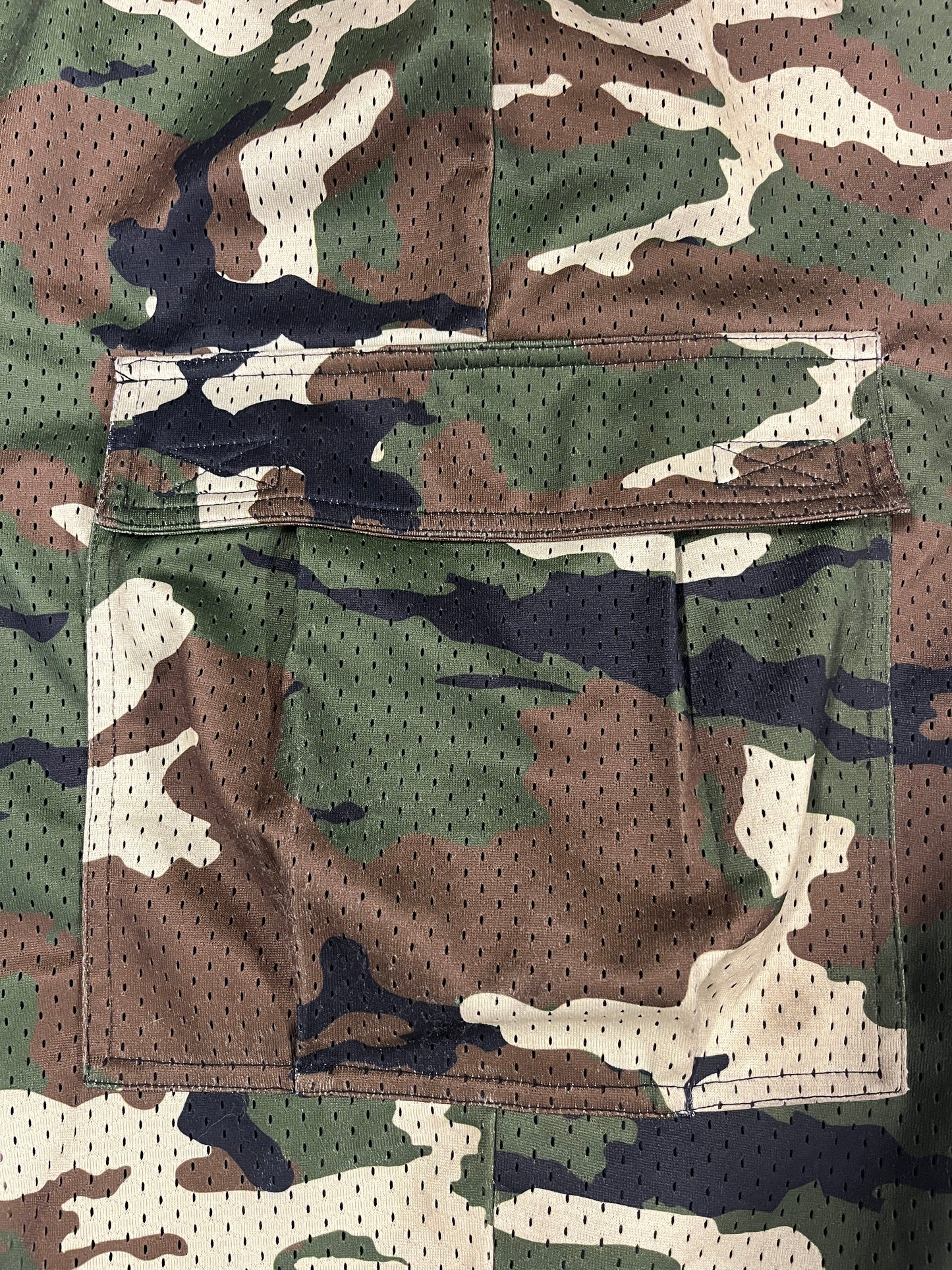Camouflage pattern on a textured surface