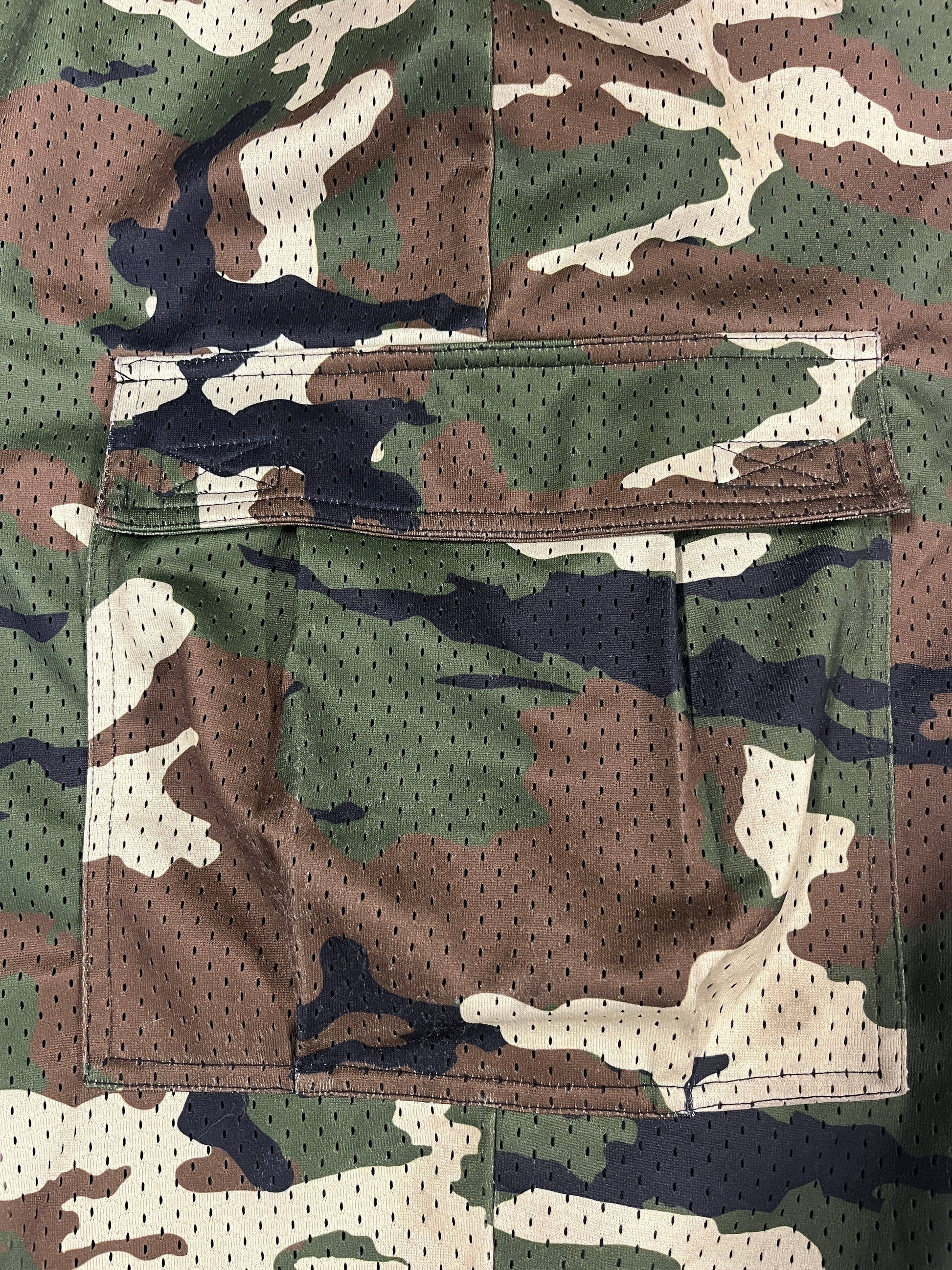 Camouflage pattern on a textured surface