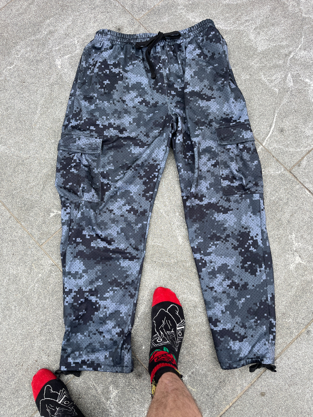 "GLITCH" Mesh Cargo Pant