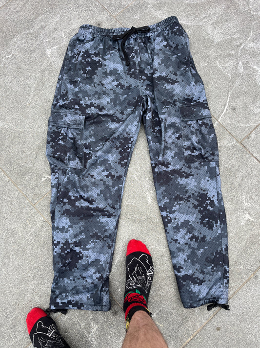 "GLITCH" Mesh Cargo Pant